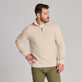 Men's Solid French Terry Quarter Zip