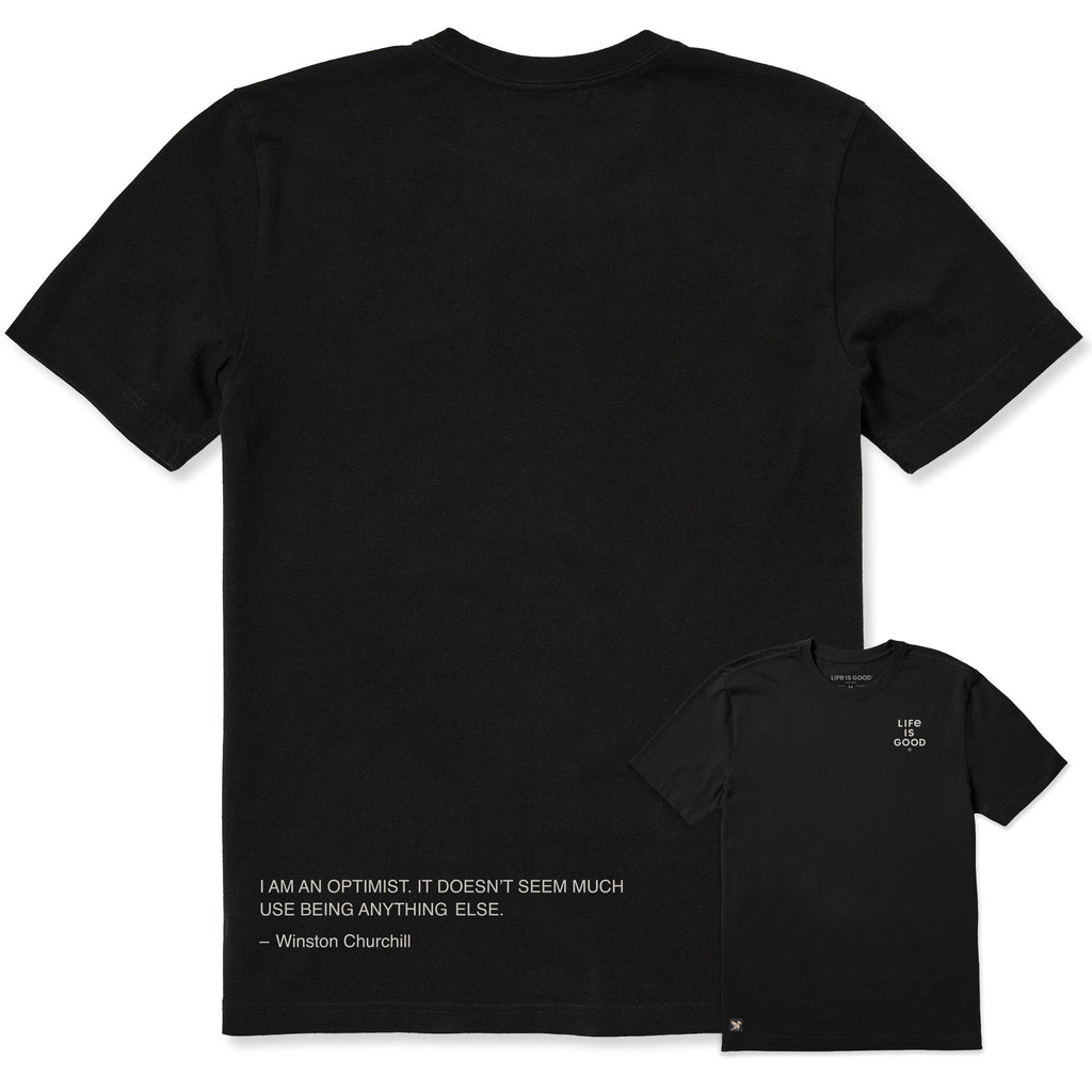 Men's I am an Optimist - Churchill Short Sleeve Crusher Tee product image 1