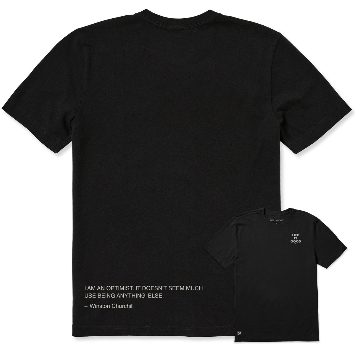 Men's I am an Optimist - Churchill Short Sleeve Crusher Tee product image 1