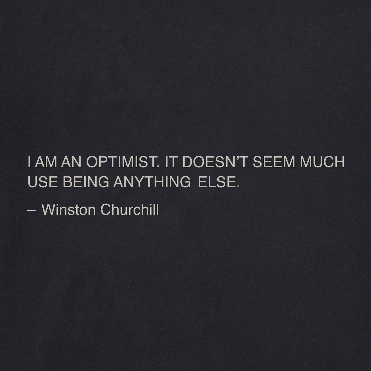 Men's I am an Optimist - Churchill Short Sleeve Crusher Tee product image 2