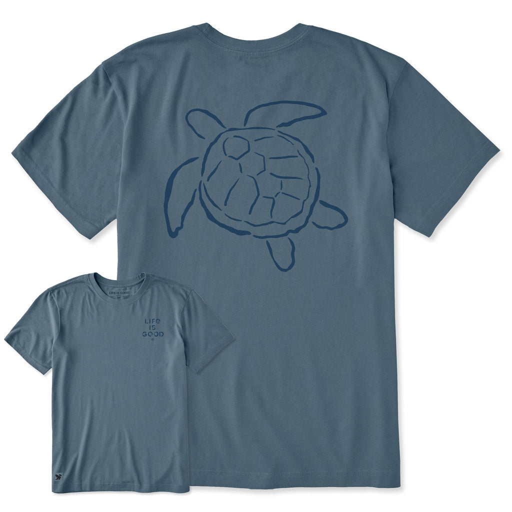 Men's Sea Turtle Brush Short Sleeve Crusher Tee product image 1