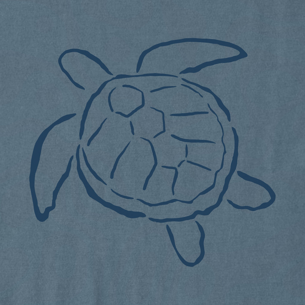 Men's Sea Turtle Brush Short Sleeve Crusher Tee product image 2