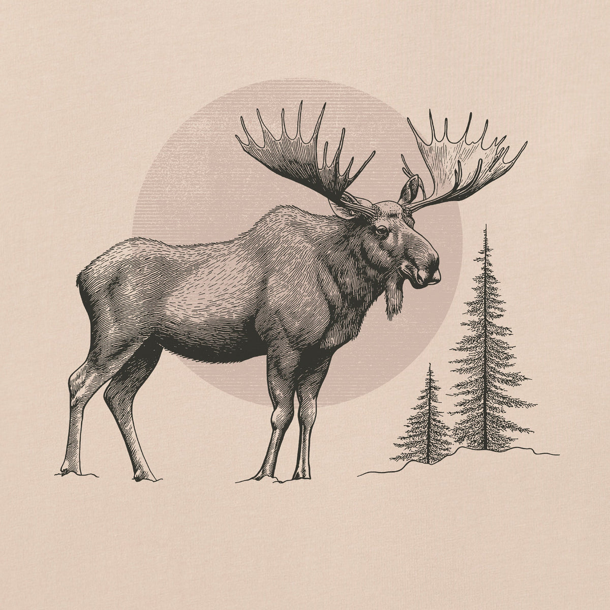 Men's Moose Moon Short Sleeve Crusher Tee product image 2