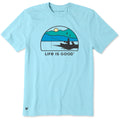 Men's Fishing Sunset Short Sleeve Crusher Tee product image 1
