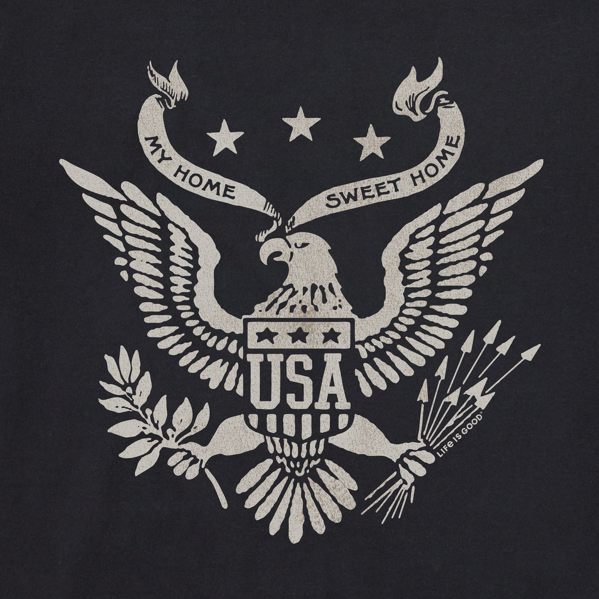 Men's My Home Sweet Eagle Short Sleeve Crusher Tee product image 2