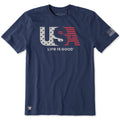 Men's U.S.A. Flag Short Sleeve Crusher Tee product image 1