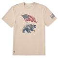 Men's American Bear Flag Short Sleeve Crusher Tee product image 1