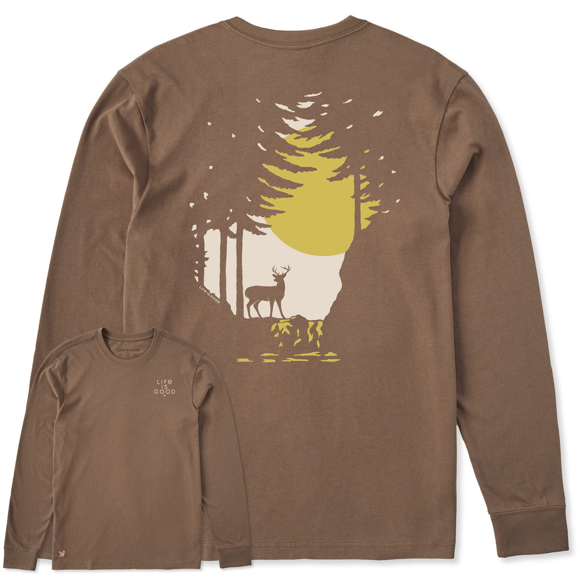 Men's Deer in the Woods Long Sleeve Crusher Tee product image 1