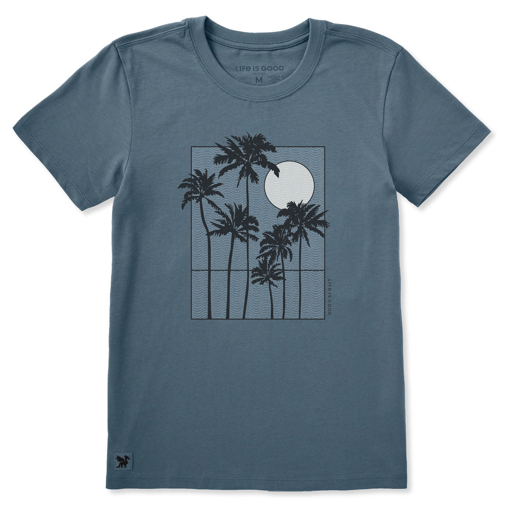 Women's Moonlit Palms Window Short Sleeve Crusher Tee product image 1