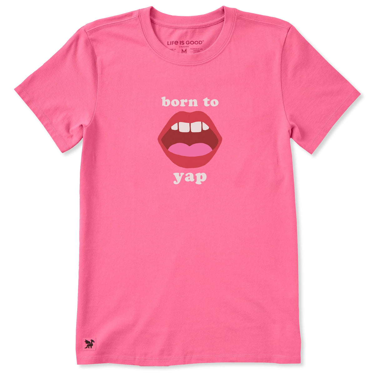 Women's Born To Yap Mouth Short Sleeve Crusher Tee product image 1