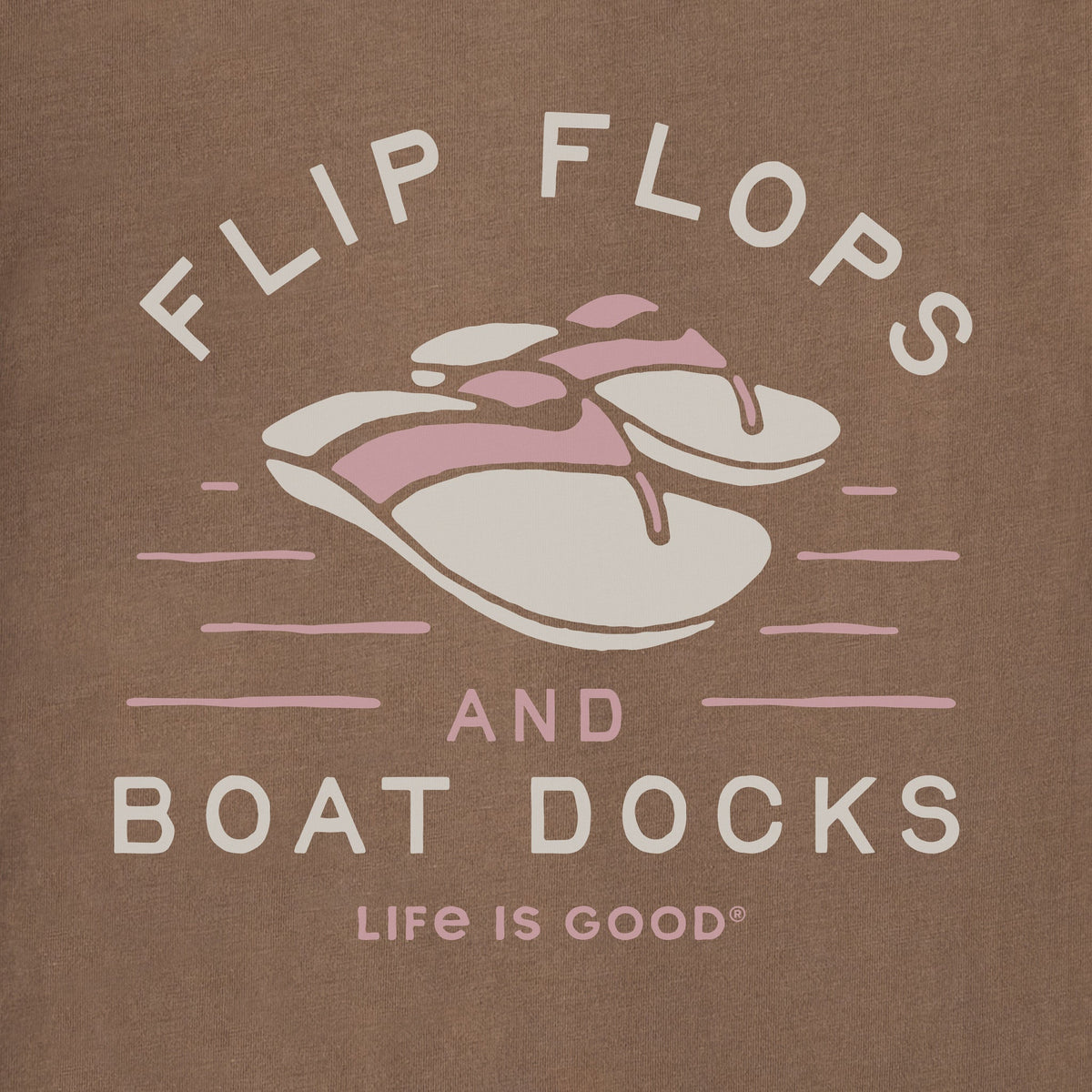Women's Flip Flops & Boat Docks LIG Short Sleeve Crusher Vee