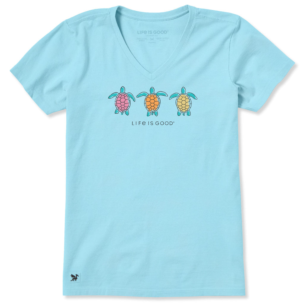 Women's Three Turtles Rally Short Sleeve Crusher Vee product image 1