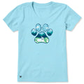Women's Paw Print Mountain Stream Short Sleeve Crusher-LITE product image 1