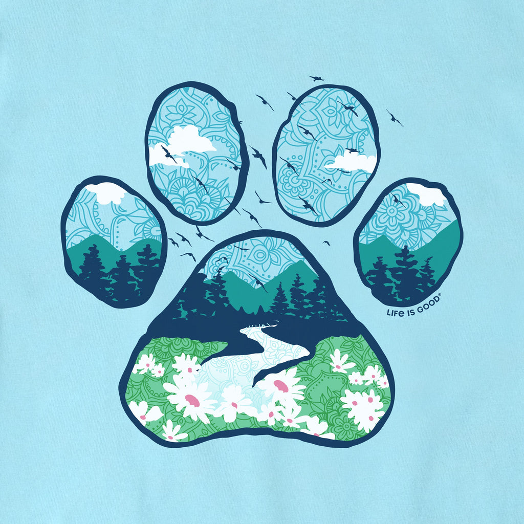 Women's Paw Print Mountain Stream Short Sleeve Crusher-LITE product image 2