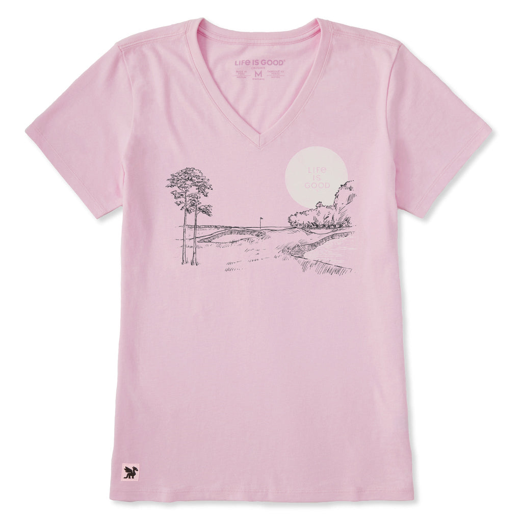 Women's Golf Fairway Sketch Short Sleeve Crusher-LITE Vee product image 1