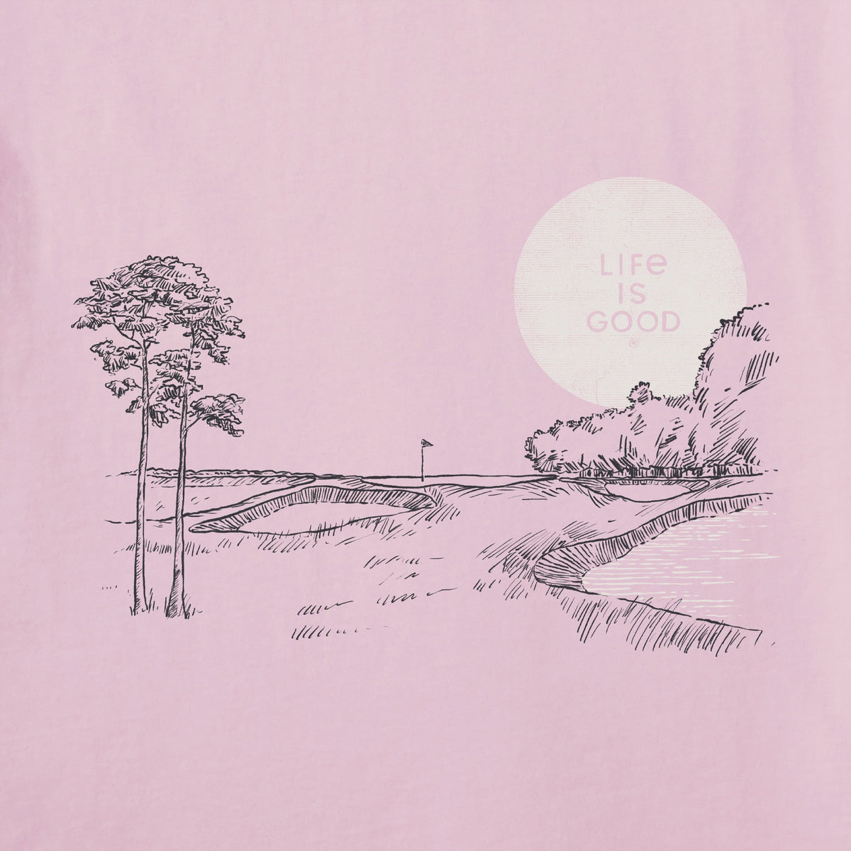 Women's Golf Fairway Sketch Short Sleeve Crusher-LITE Vee product image 2