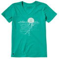 Women's Dock Dog Landscape Sunset Short Sleeve Crusher-LITE product image 1
