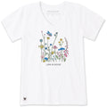 Women's Butterfly Flower Power Short Sleeve Crusher-LITE Vee product image 1
