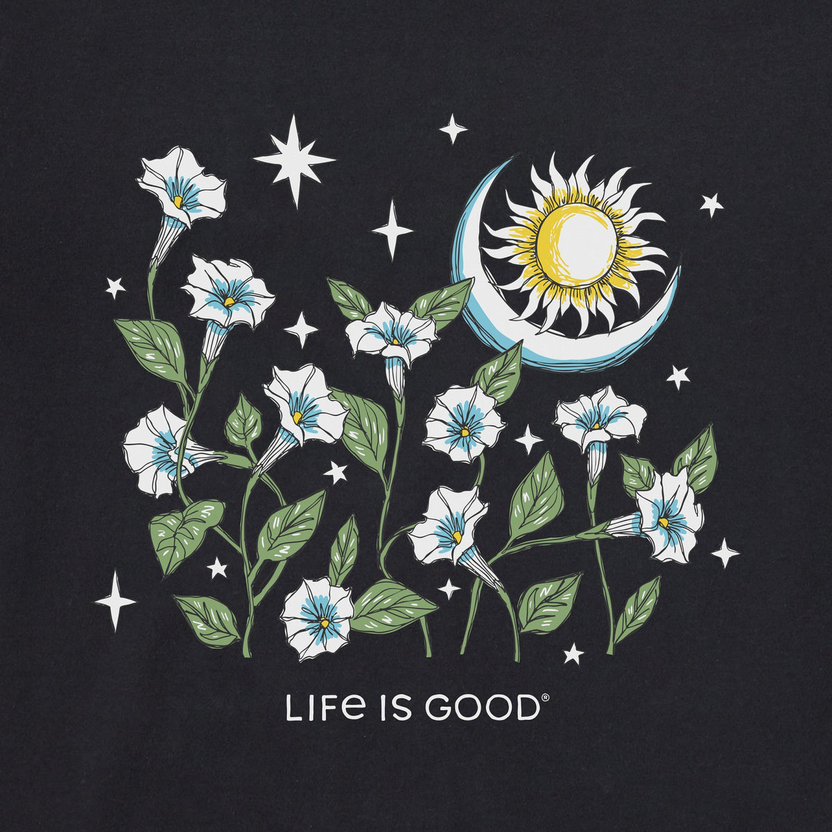 Women's Sun and Moonflowers Short Sleeve Crusher-LITE Vee product image 2