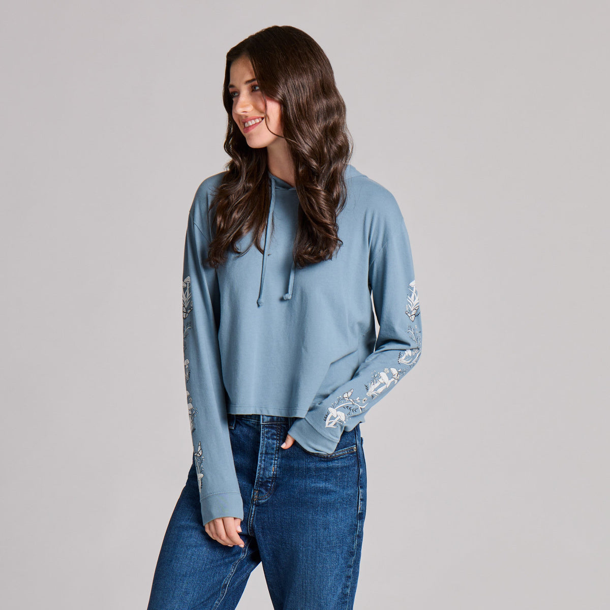 Women's Mushroom Garden Crusher Boxy Hoodie product image 1