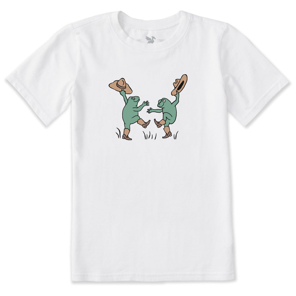 Kids Kick Your Boots Cowboy Frogs Short Sleeve Crusher Tee