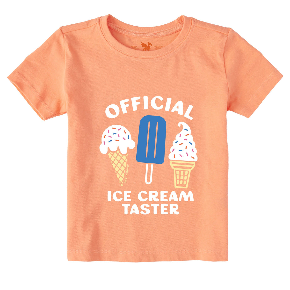 Toddler Official Ice Cream Taster Short Sleeve Crusher Tee product image 3
