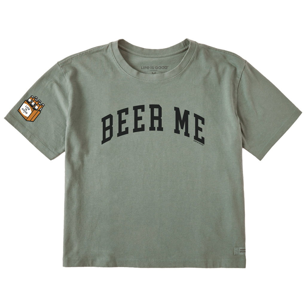 Women's Beer Me Arch Short Sleeve Crusher Boxy Tee product image 1