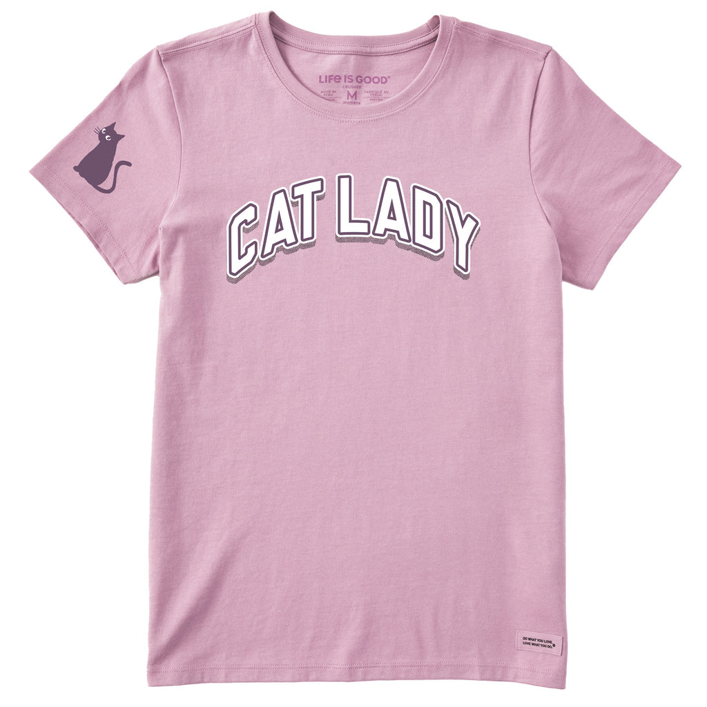 Women's Cat Lady Arch Short Sleeve Crusher Tee product image 1