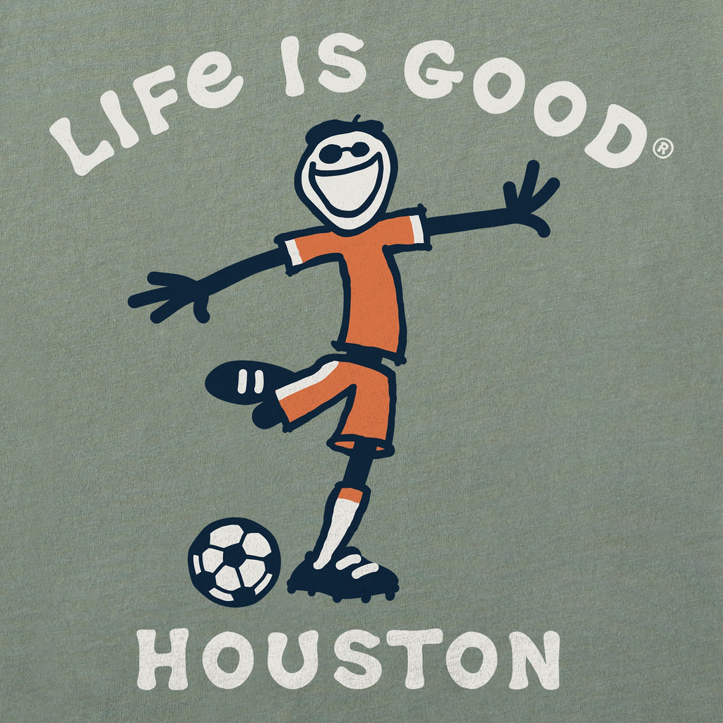 Kids Houston Soccer Short Sleeve Crusher Tee