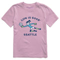 Kids Seattle Soccer Short Sleeve Crusher Tee