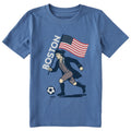 Kids Boston USA Soccer Short Sleeve Crusher Tee