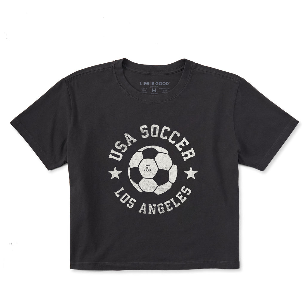 Women's USA Soccer Los Angeles Short Sleeve Crusher Boxy Tee