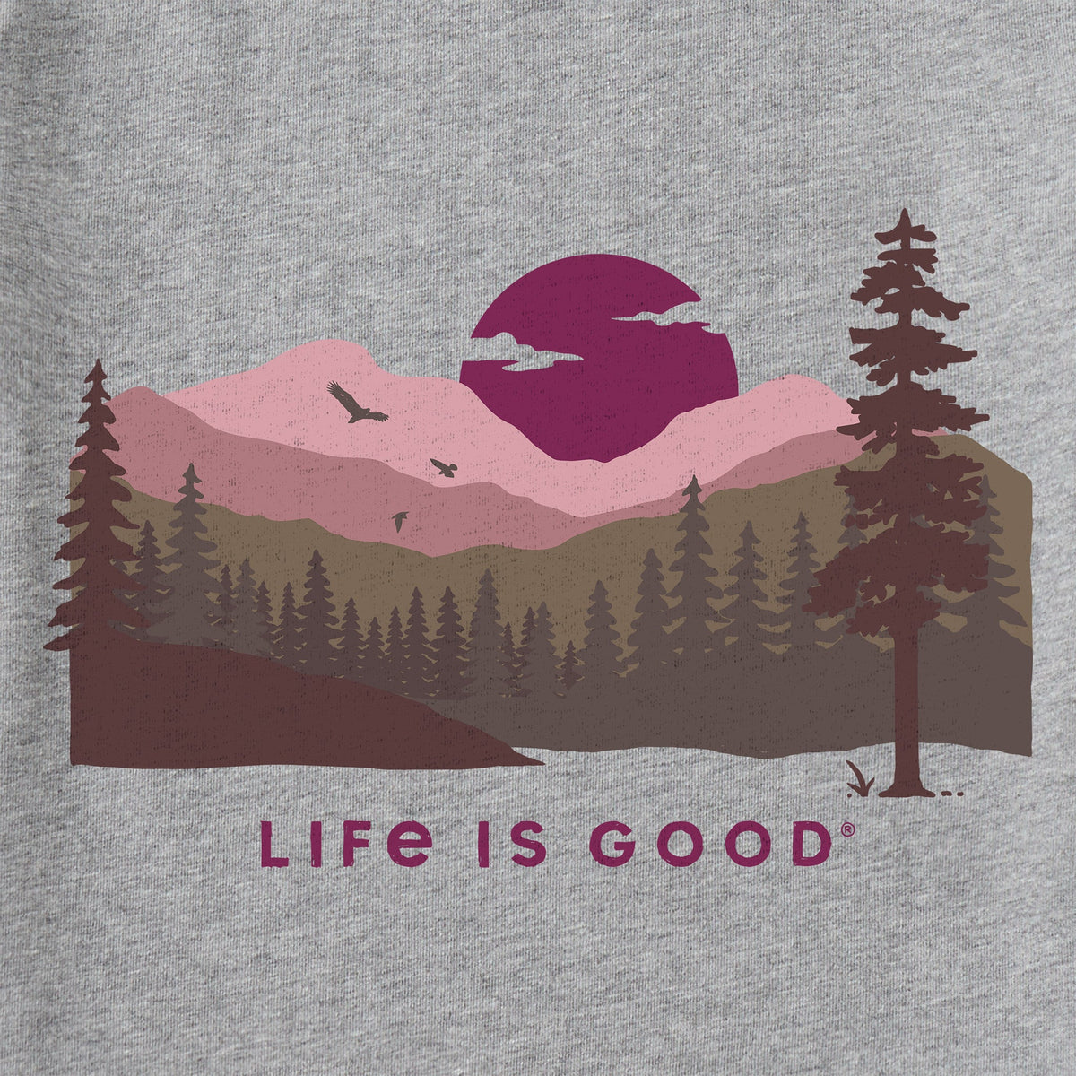 Women's Sunset Landscape Long Sleeve Crusher-LITE Tee product image 2