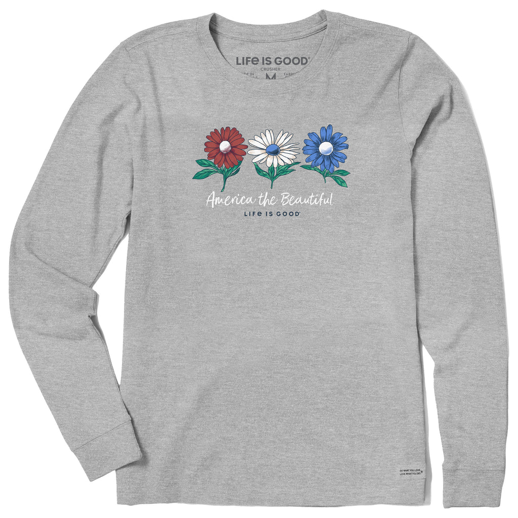 Women's America the Beautiful Daisies Long Sleeve product image 1