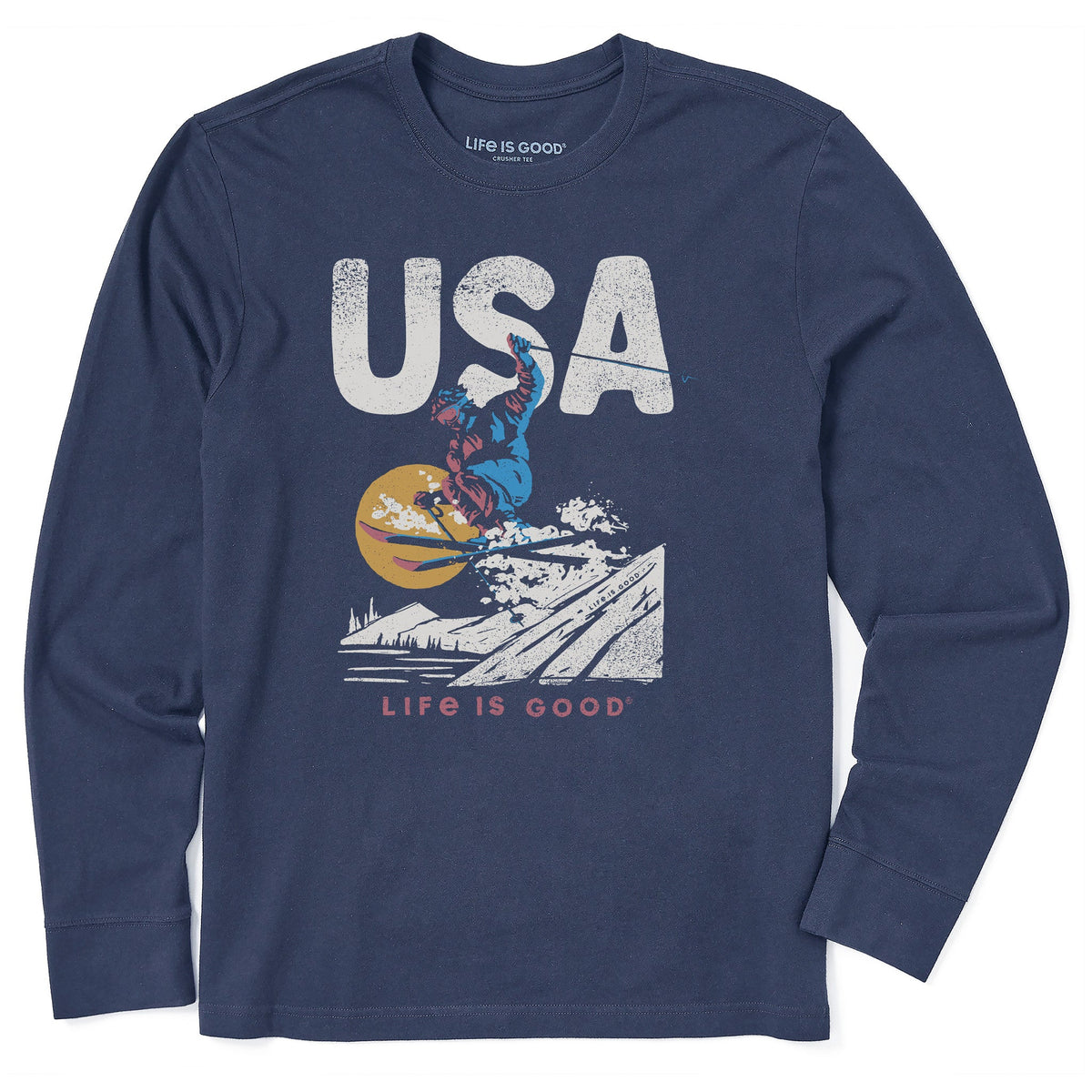 Men's USA Ski Jump Long Sleeve Crusher Tee product image 1