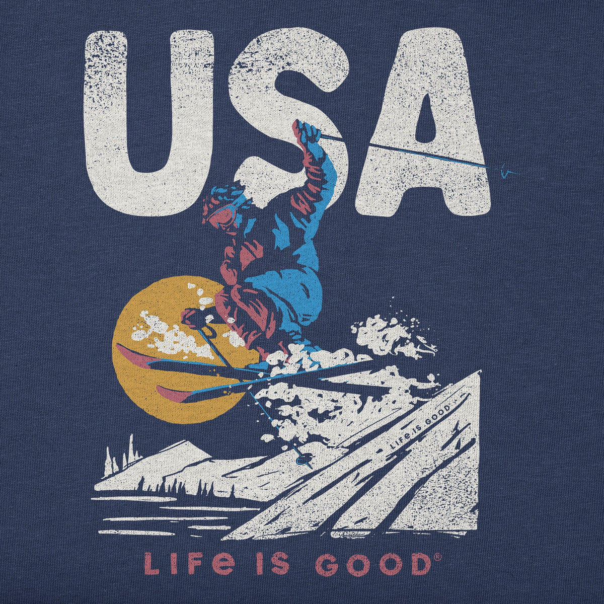 Men's USA Ski Jump Long Sleeve Crusher Tee product image 2