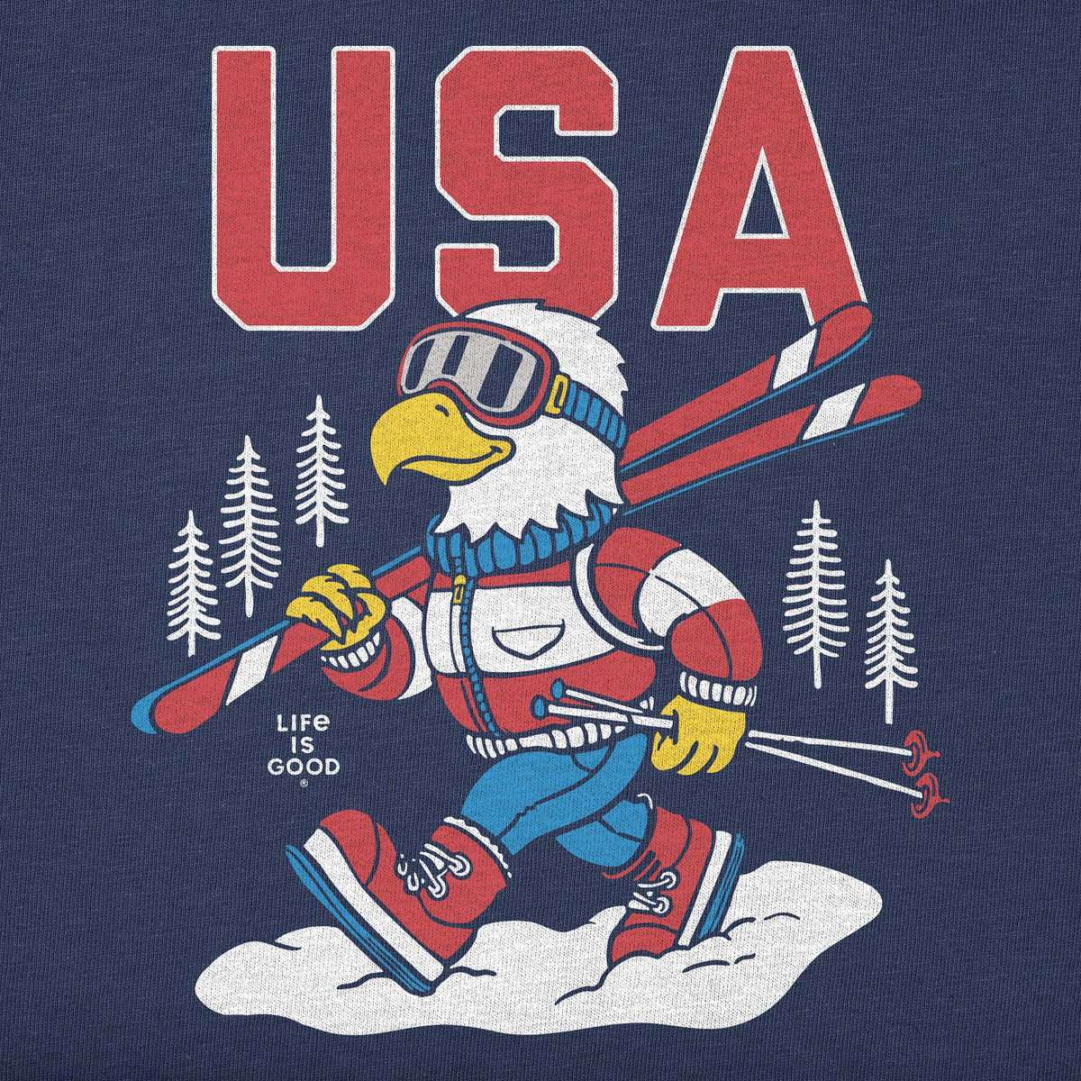 Men's USA Eagle Ski Long Sleeve Crusher Tee product image 2
