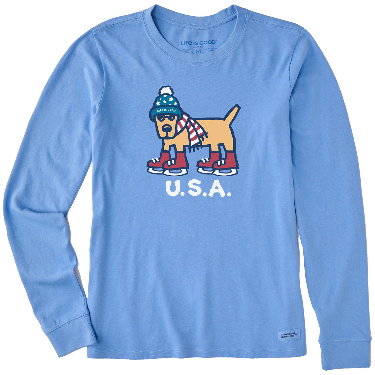 Women's Rocket USA Skater Long Sleeve Crusher Tee