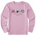 Kids Meowy Catmas Presents Trio Long Sleeve Crusher Tee product image 1