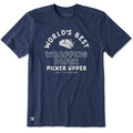 Men's World's Best Wrapping Paper Picker Upper Short Sleeve Crusher Tee