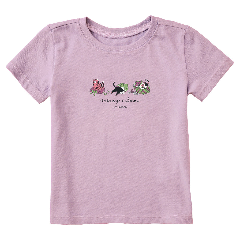 Toddler Meowy Catmas Presents Trio Short Sleeve Crusher Tee product image 1