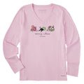 Women's Meowy Catmas Presents Trio Long Sleeve Crusher Vee product image 1