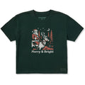 Women's Merry & Bright Santa Reindeer Short Sleeve Crusher product image 1