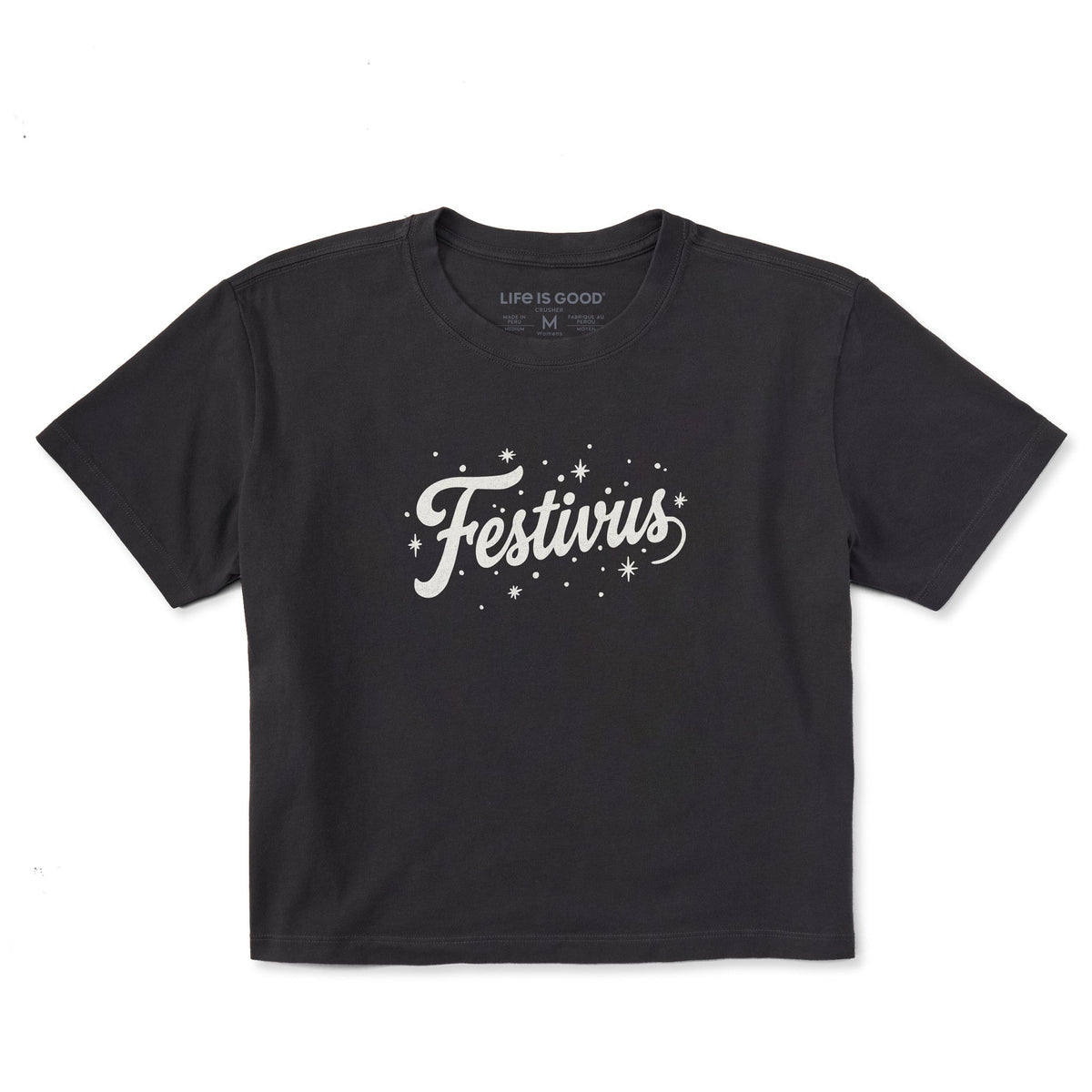 Women's Festivus Script Short Sleeve Crusher Boxy Tee product image 1