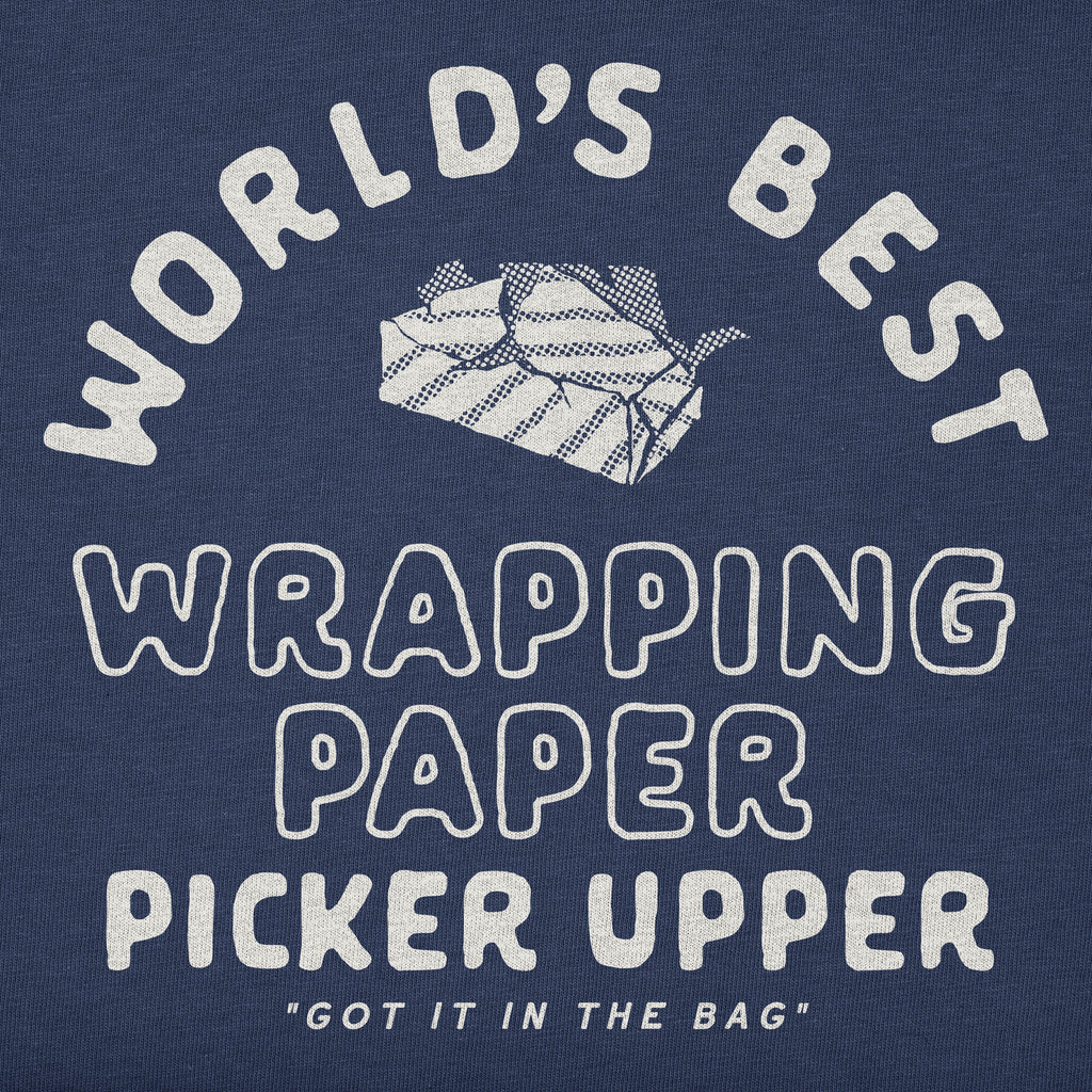 Women's World's Best Wrapping Paper Picker Upper Short Sleeve Crusher Tee