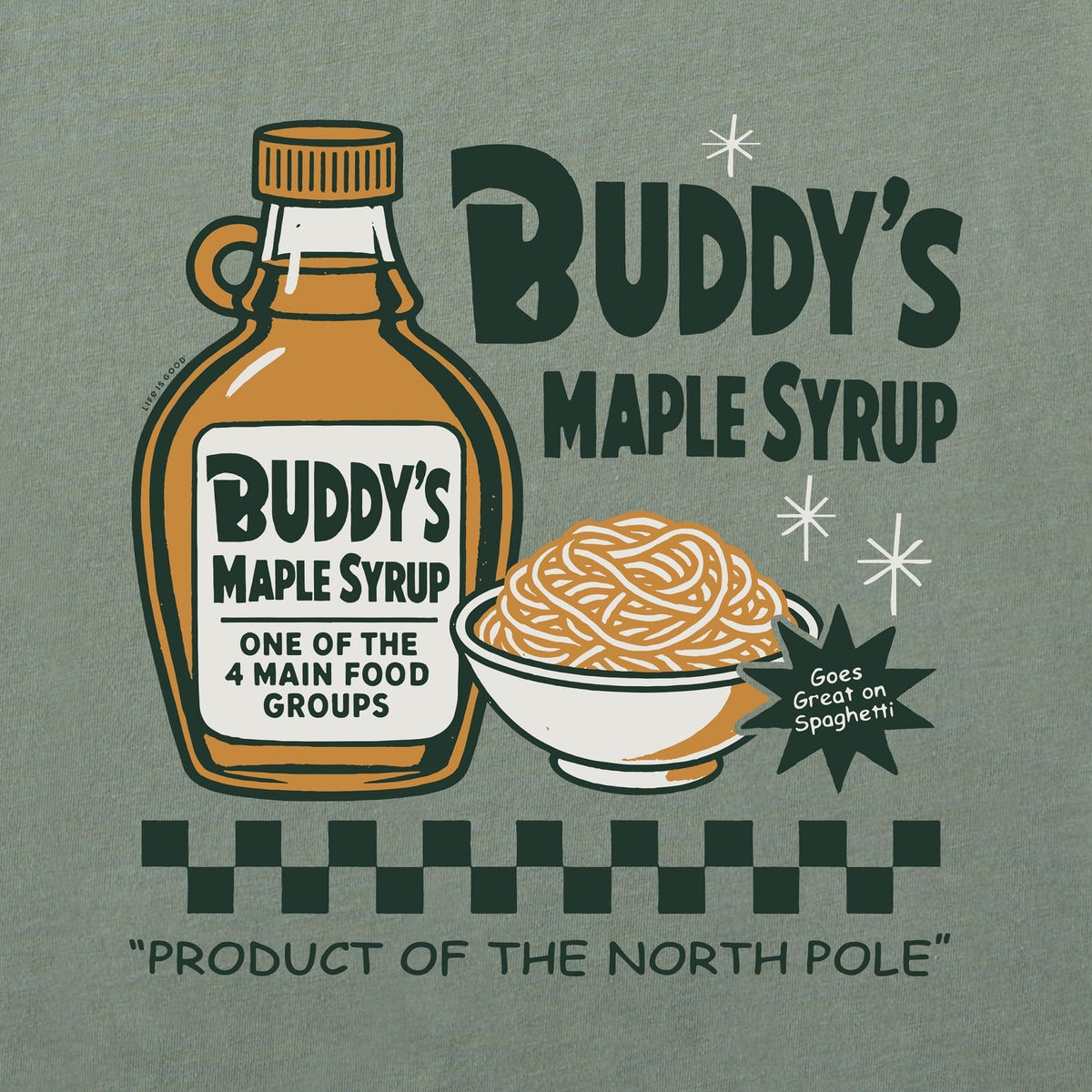 Men's Buddy's Maple Syrup Short Sleeve Crusher Tee product image 2