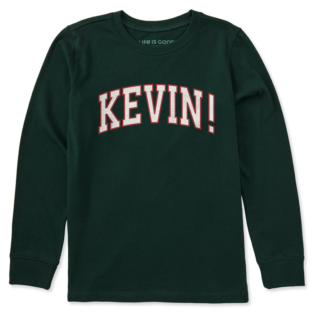 Kids Kevin Outline Arch Long Sleeve Crusher Tee product image 1