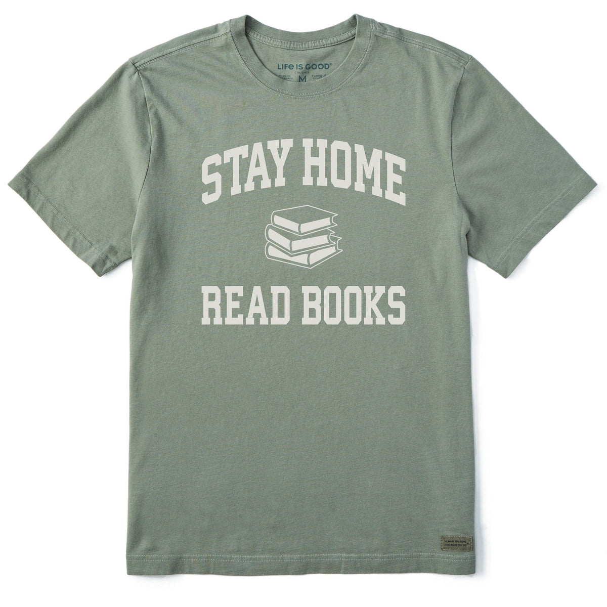 Men's Stay Home Read More Books Arch Short Sleeve Crusher product image 1