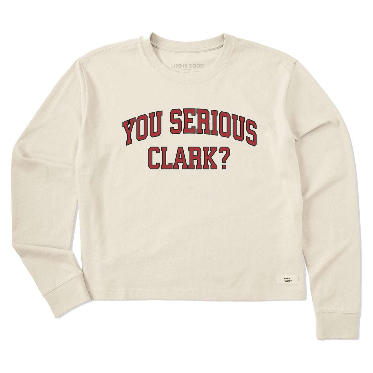 Women's You Serious Clark Outline Arch Long Sleeve Crusher product image 1