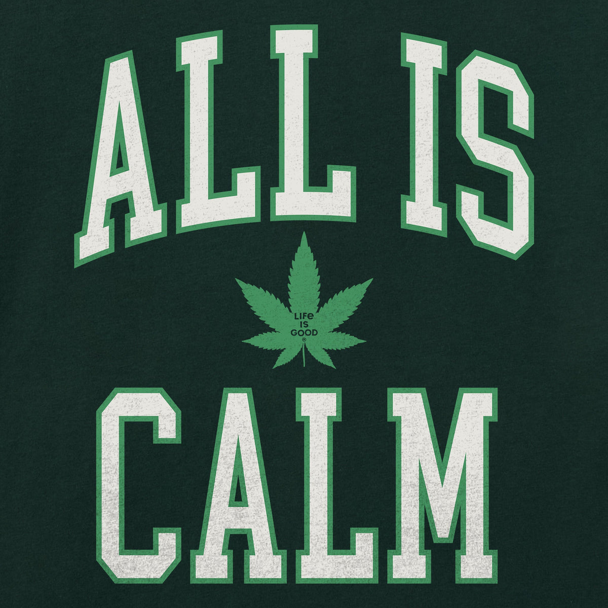 Women's All is Calm Weed Arch Long Sleeve Crusher Tee product image 2